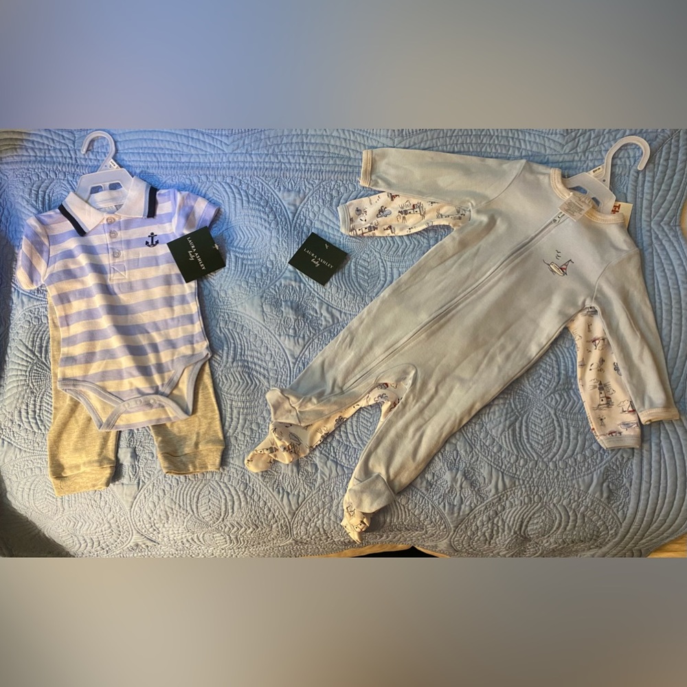 NWT 6-9 month Laura Ashley bundle of 3